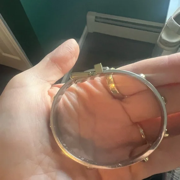 Michael Kors Astor Buckle Bangle - Silver and Gold - Picture 3 of 5